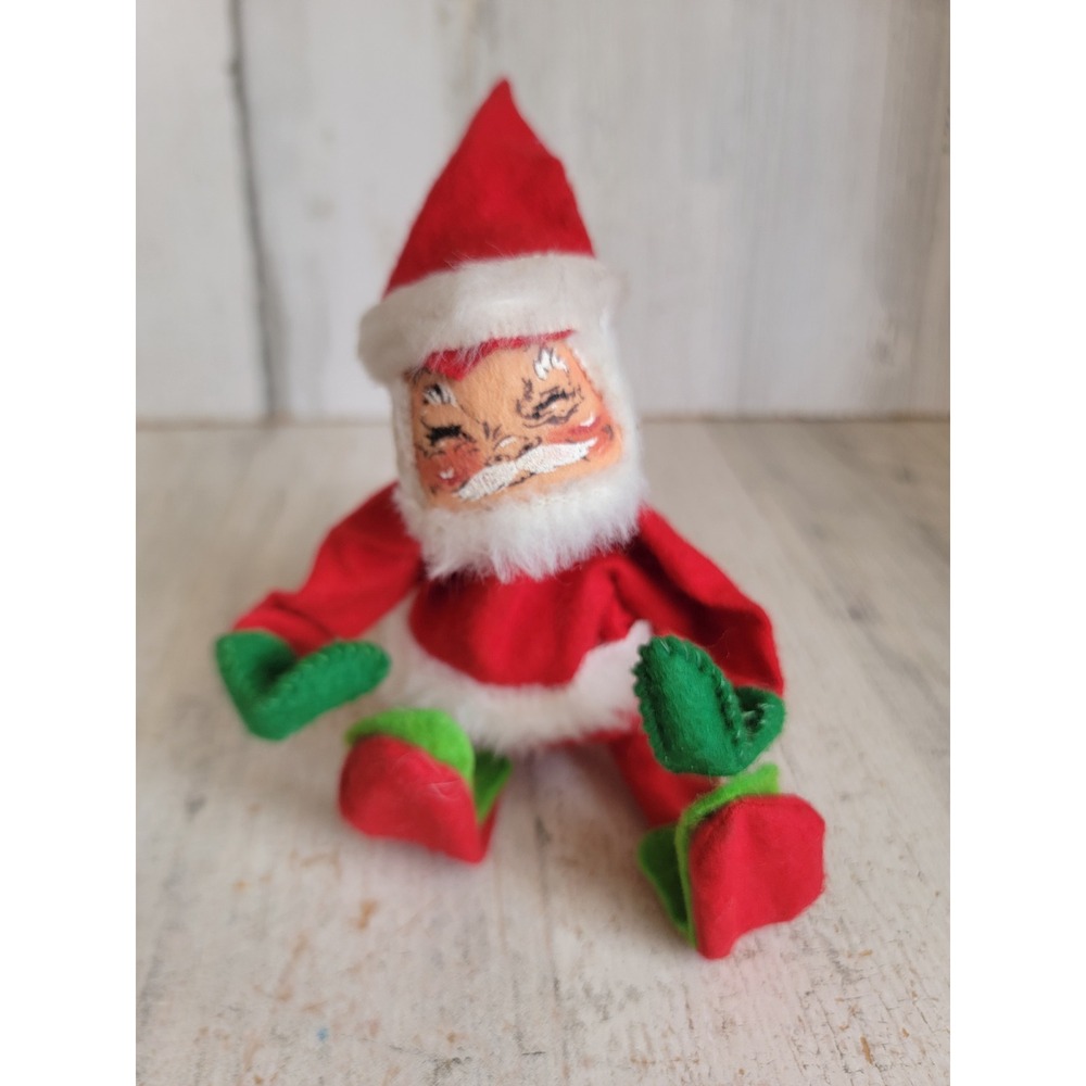 Annalee jolly 5" Santa Claus vintage mobility doll Xmas home decor figure